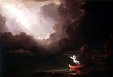 Thomas Cole Famous Paintings - The Voyage of Life Old Age